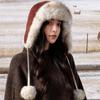 Windproof Fleece Lined Trapper Hat Pom Poms Winter Cycling Hat Ear Flap Ushanka Hat  Winter Season