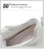 Scarpe Bianche da Donna con Zeppa Nascosta e Suola Spessa - Sneakers Stringate alla Moda Stile Coreano Primavera 2026 Vera Pelle