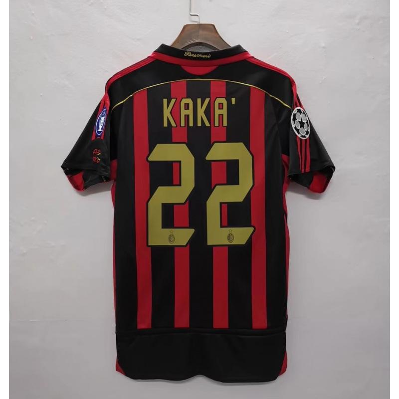 Retro Football Jersey Popular AC22 Kaka 80 Ronaldinho Manchester United Red Devils Santos 11 Source Manufacturer