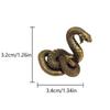 Vintage Brass Mini Snake Decorations Tea Pet Antique Animal Figurines Miniatures Home Desktop Ornament For Living Room