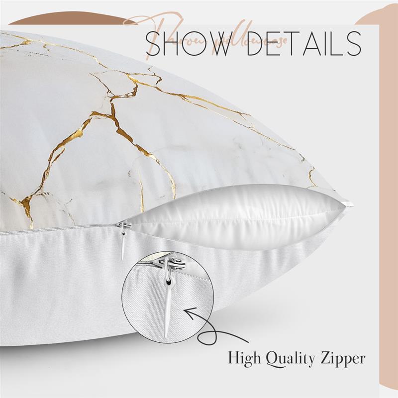 Housse de coussin marbre noir et blanc Housse de coussin décorative Housse de coussin de canapé Décoration pour la maison Décor de siège Housse de coussin