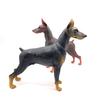 Doberman Pinscher Model Cognitive Ability Burrs-free Smell-less Action Figure Toy Doberman Pinscher for Children