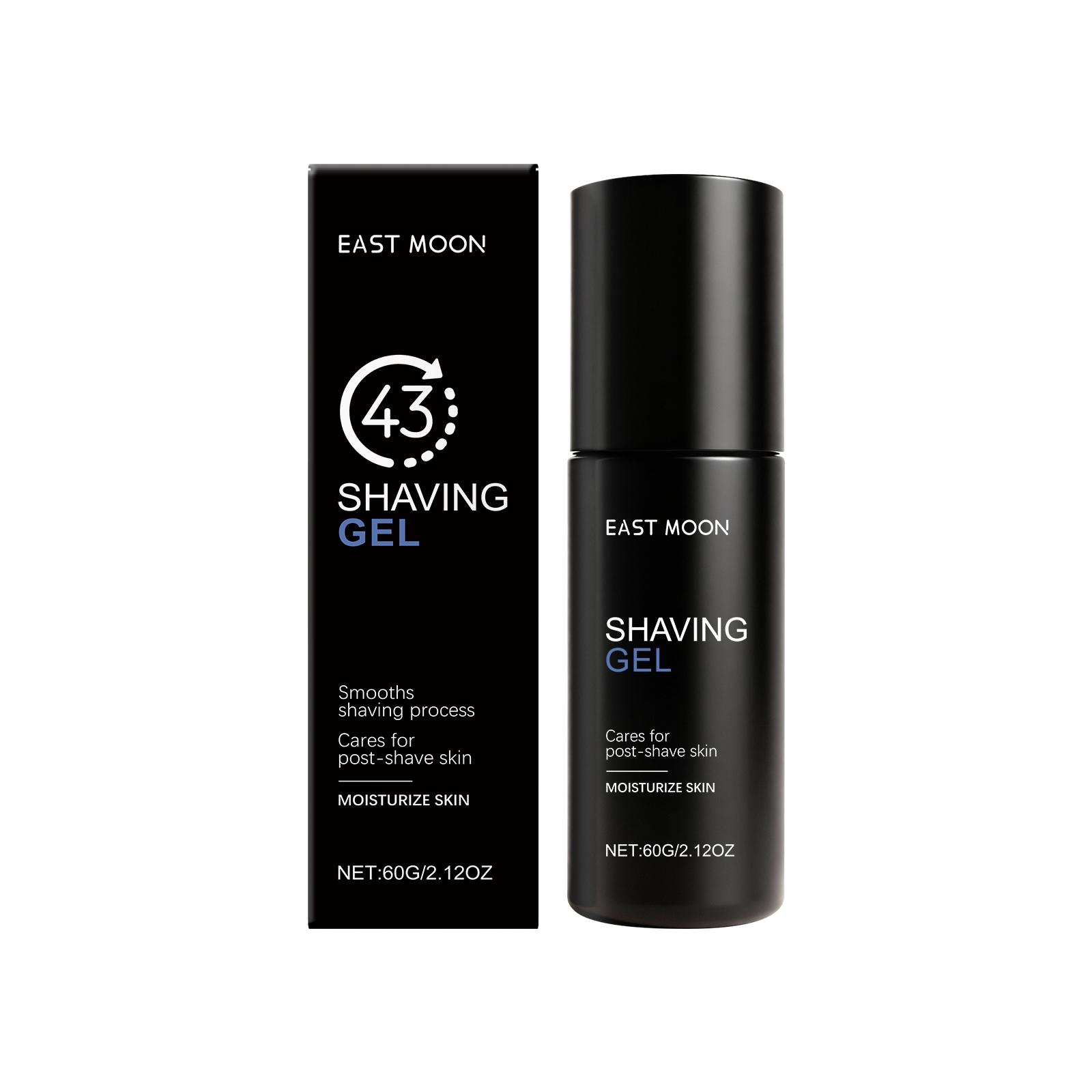 East Moon Men s Shaving Gel Gentle Cleansing Men s Facial Shaving and Beard Care Gel 60g