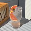 Hot Borosilicate Transparent High Temperature Resistant Torch Cup with Straw, Coffee Cup, Sparkling Water Cup, Cold Drink Cup