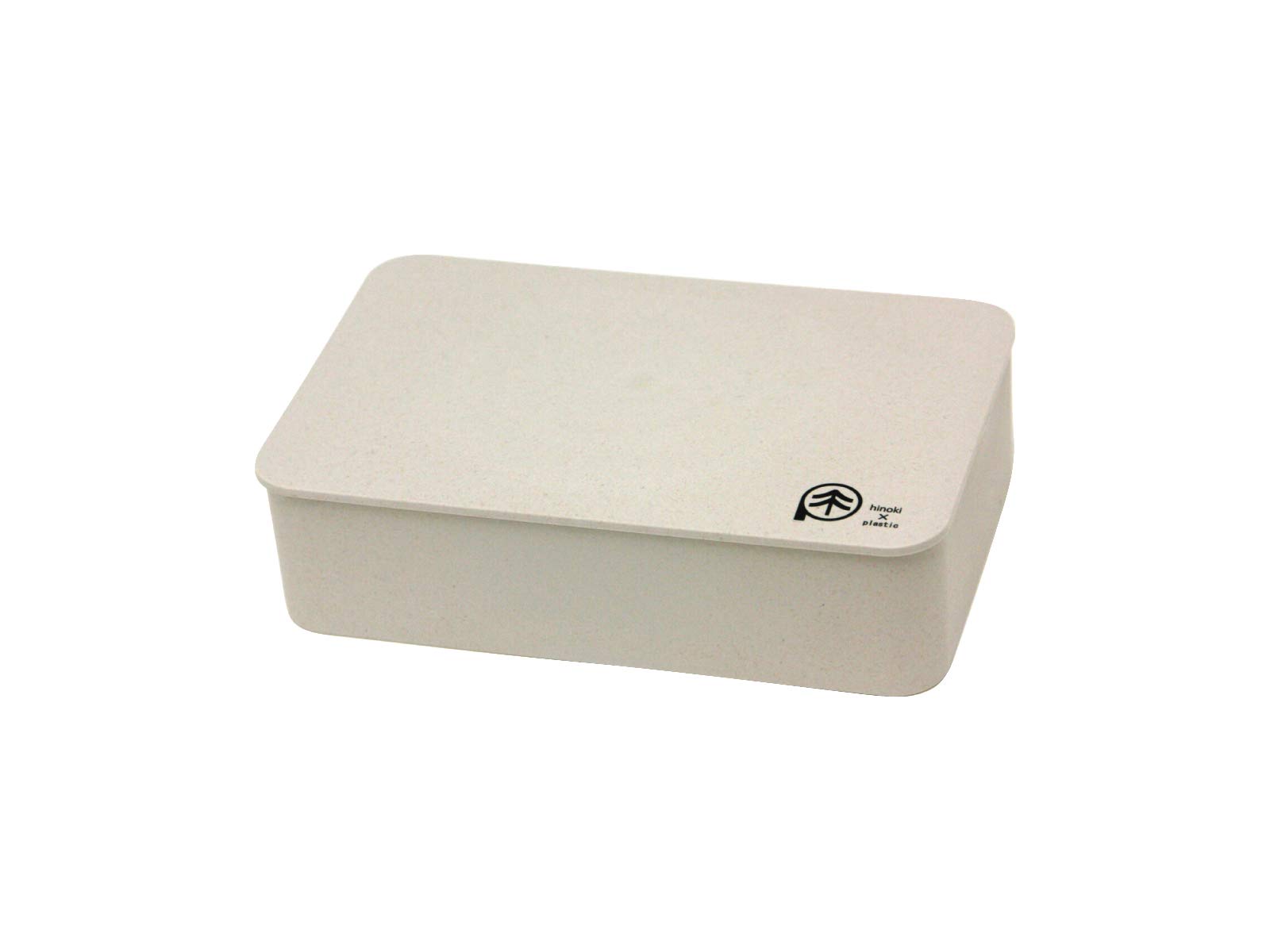 

Tatsumiya Hinoki No Pla Bento Single Made in Box, Tier, 800ml, Microwaveable, Japan, Off-White