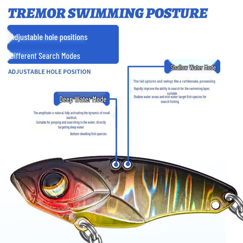 VIB Hard Bait Lure: Copper Sound, Snake Tail Lead Sinker, Long Cast, Outdoor Bionic Artificial Fishing Bait