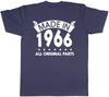 Made in 1966 All Original Parts Birthday Mens Short Sleeve TShirt