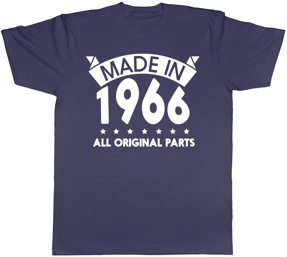 Made in 1966 All Original Parts Birthday Mens Short Sleeve TShirt