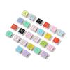 Mixed Color Titanium Steel Alphabet Beads: Non-Fading Necklace & Bracelet Pendants