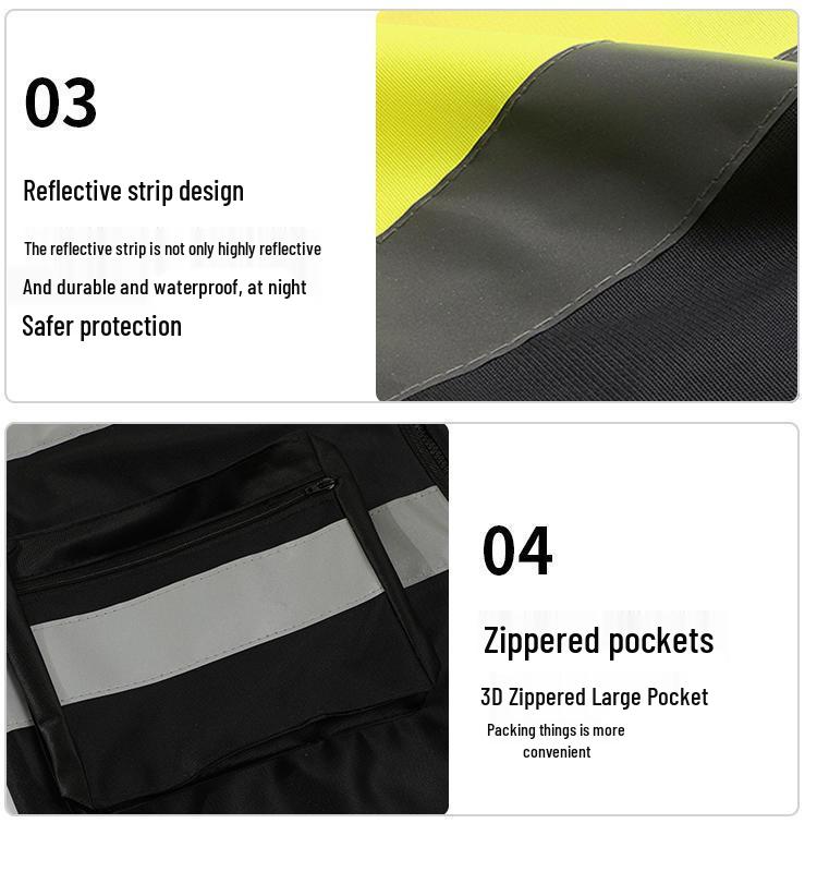 Reflective Safety Vest for Traffic, Construction, and Riding