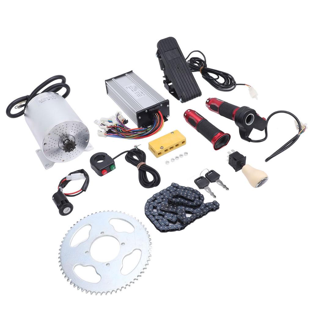 60V 2500W Brushless Motor Kit 4800RPM Aluminum Alloy Low Noise DIY Installation for Electric Scooter Motorcycle