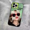 New European and American applicable iphone16 mobile phone case Apple 15promax/14 creative 13pro12 sunglasses 11xr