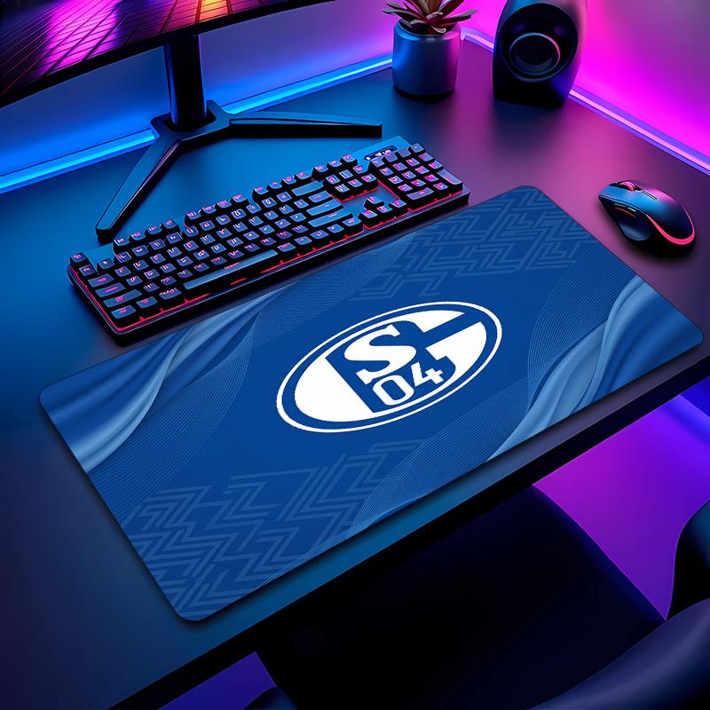 Tappetino per Mouse con Motivo Calcio Schalke 04 Non?Tappetino Mouse da Gioco Antiscivolo con Base in Gomma per Scrivania Ufficio Casa