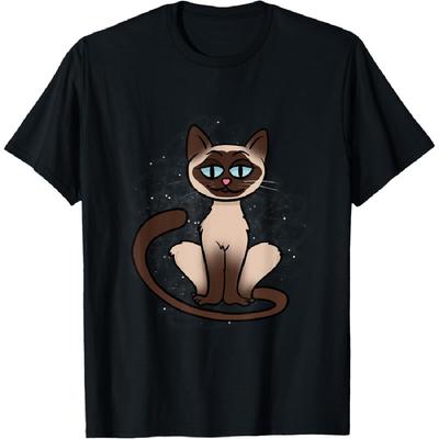 Cute Siamese Cat Lover Illustration for Siamese Cat Owner T-Shirt