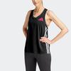 Adidas Adizero Promo Running Tank Top Three Stripe Color Block Sleeveless Women Tops Black IK3988