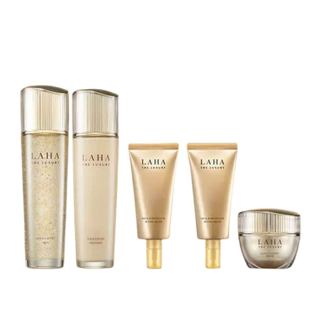 Laha The Luxury (Skin 150ml + Emulsion 150ml + Cream 60ml) + Neck Cream 50mlX2