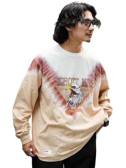 

Schott Tie-Dye Eagle LS T-Shirt, Men s, Size XL, 050, Brown, 782-4230011