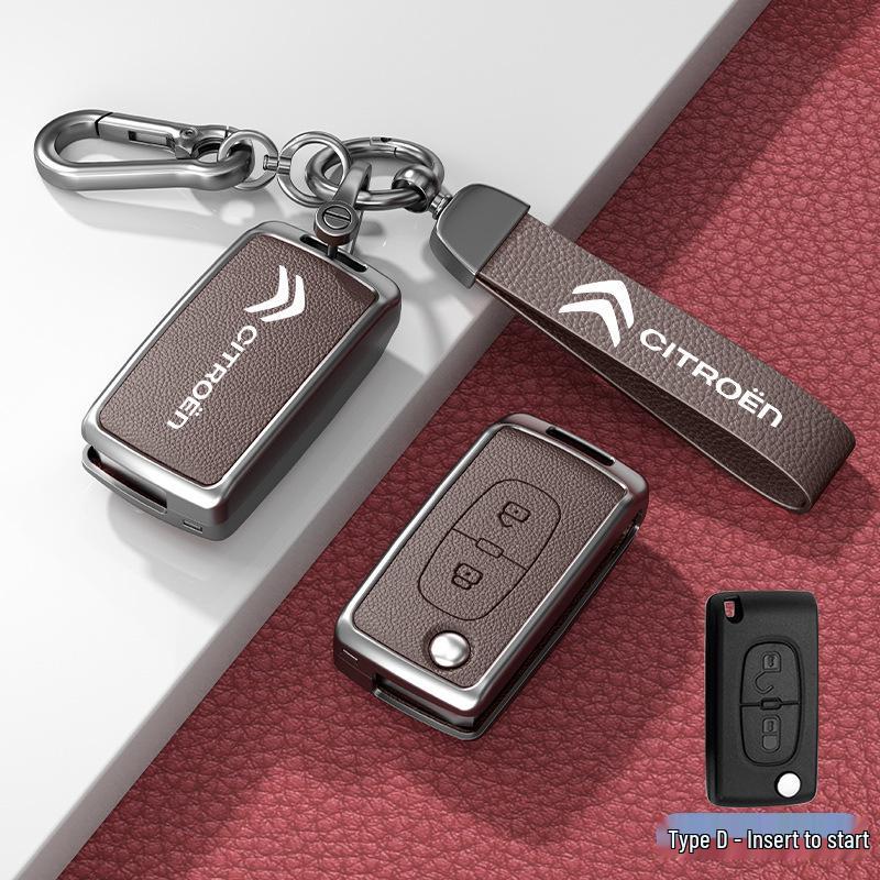 Citroen Car Key Cover for C3XR, C4L, C5, C4 Sega, Elysee, C6 – Protective Key Bag with Buckle