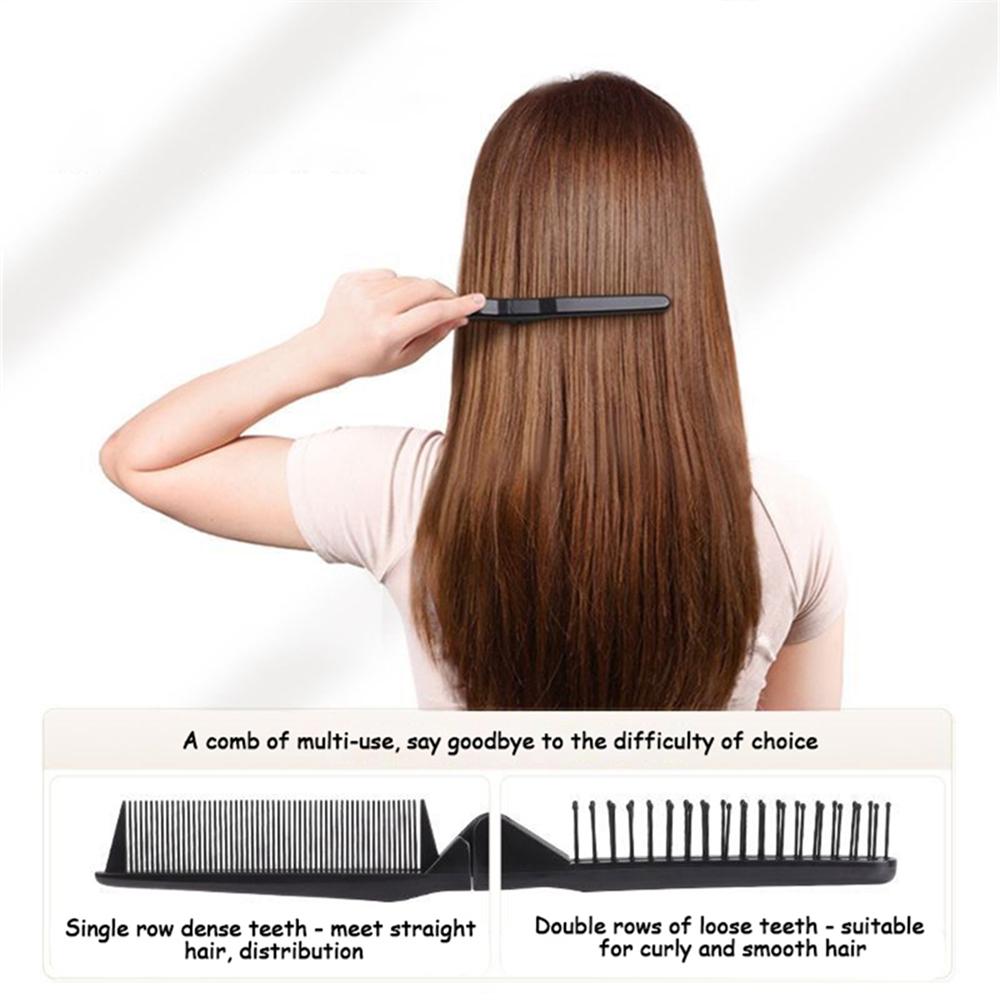 1pc 2 In 1 Double Headed Folding Hair Comb Portable Travel Hair Brush Compact Hair Comb Collapsible Pocket Brush