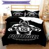 3pcs Custom Name American Football Bedding Set Duvet Cover Closure Includes 1 Duvet Cover & 2 Pillowcases, Soft and Comfortable for All Seasons.