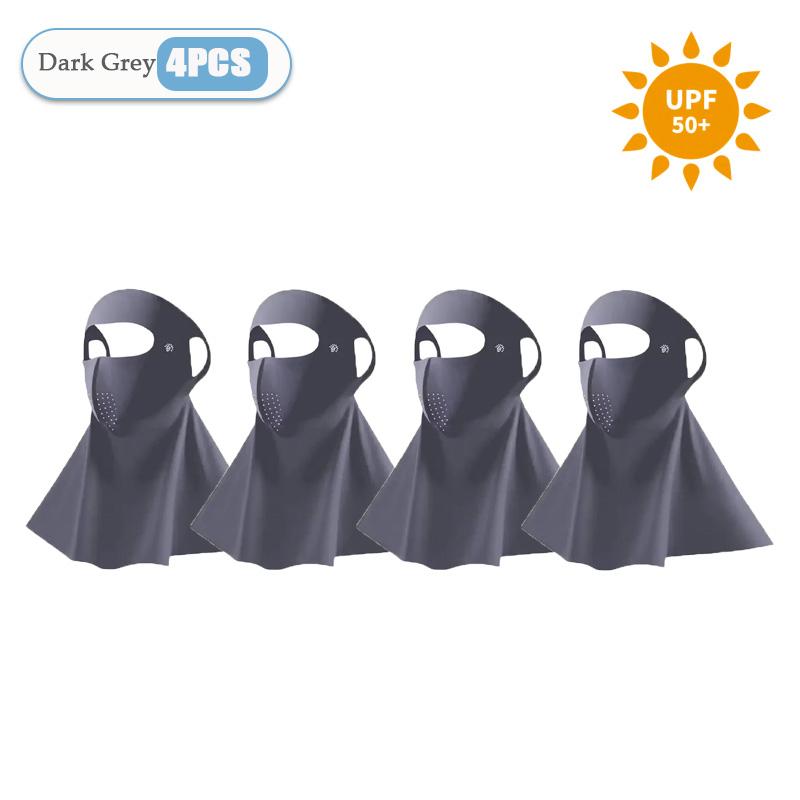 1-10PCS 3D Ice Silk Sun Face Mask Women UV Protection Cooling Breathable Dustproof Balaclava for Outdoor Sports Cycling
