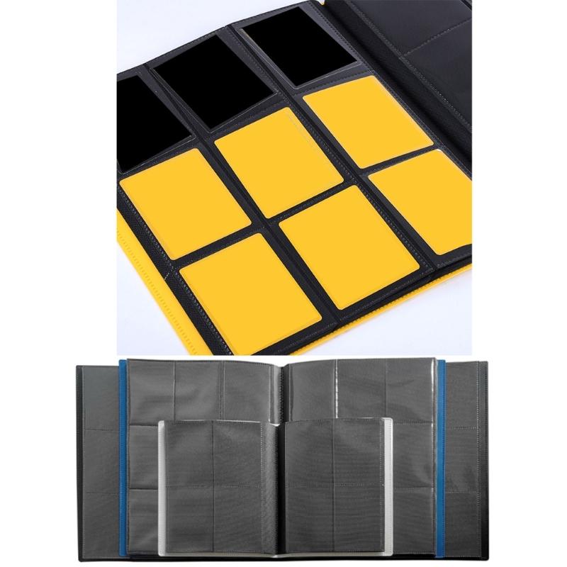 9/12 Pocket Trading Card Binder,Card Storage Organizers Album Collectible Card Album with Clear Inner Sheets and Separate Compartments for Sorting,
