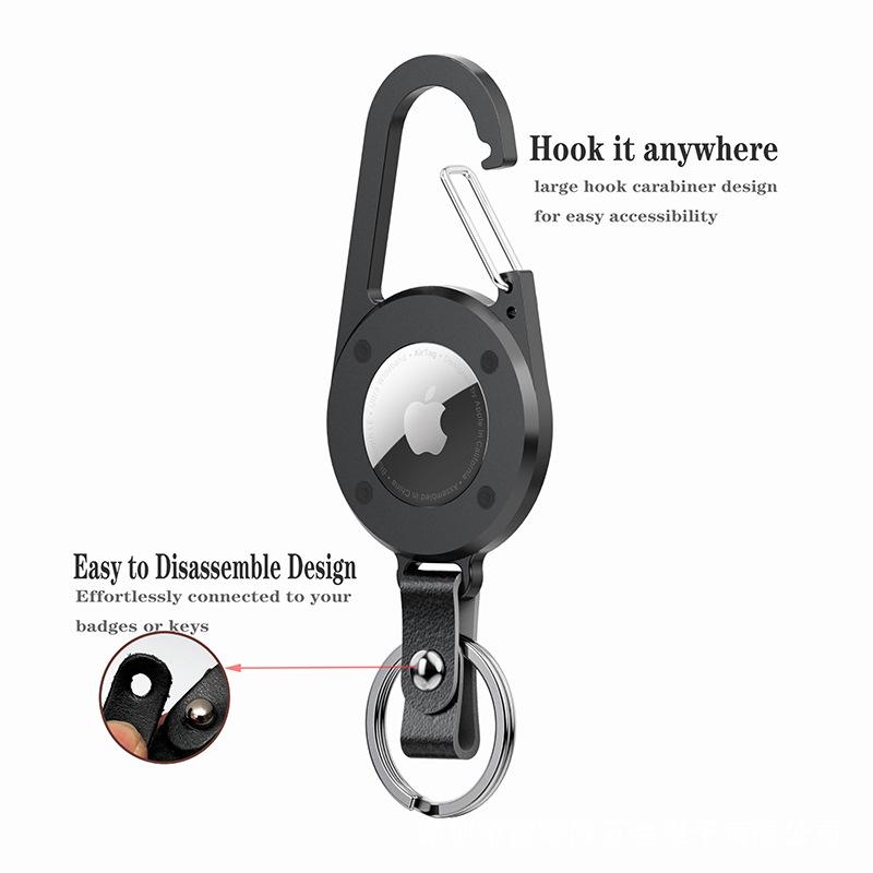 Outdoor Climbing Buckle with Apple AirTag Holder for Phone Tracking