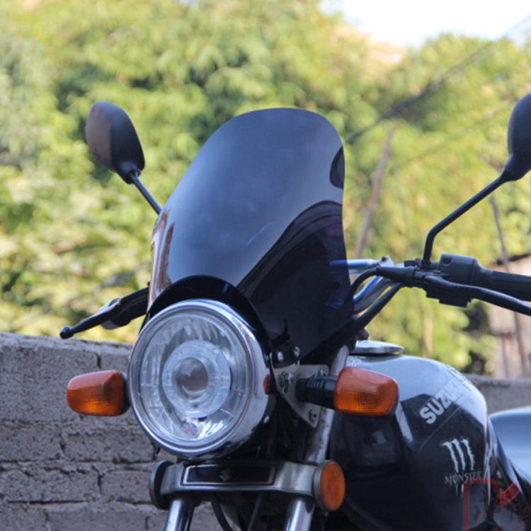 

Круглое мотоциклетное ветровое стекло - Толщина 3 мм, Цельное, Подходящий модифицированный дефлектор темно-синий