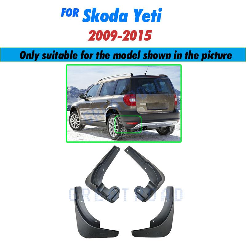 Schmutzfänger für Skoda Yeti 5L 2009~ Kotflügel Spritzschutz Spritzklappen Kotflügel Zubehör 2010 2011 2012 2013 2014 2015 2016