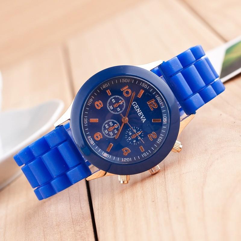 Eneva Geneva Silicone Watch Women's Color Jelly Student Leisure Watch