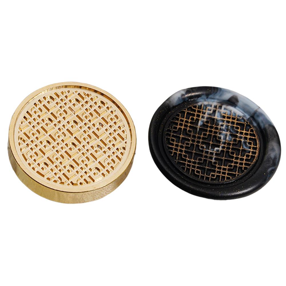 Gold-plated Brass Head Retro DIY Envelope Wax Seal Stamp Head Sealing Wax Scrapbooking Stamps Wedding Decorative Invitation