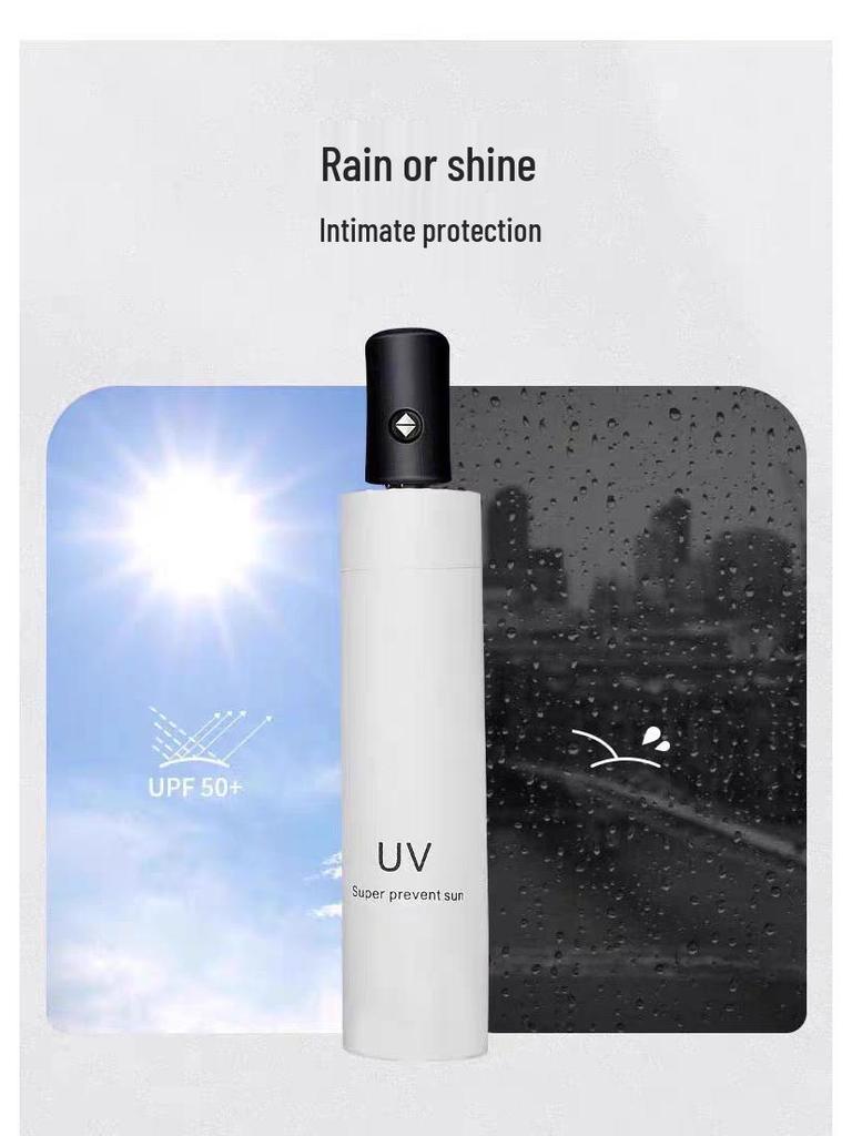 Large Size Automatic Folding Umbrella with Black Glue Sunshade for Sun and Rain