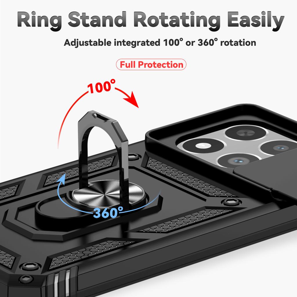 Case for Xiaomi 15T Pro Mi15t Mi14t 14T 13T 12T XIAOMI15T Anti-Shock Accessories Metal Ring Holder Armor Cases