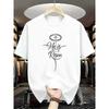 European Size He Has Revived the Cross Halo Easter Men's Printed Short-sleeved Shirt, the New Trendy Men's Wear, the Printed Breathable Fabric Top