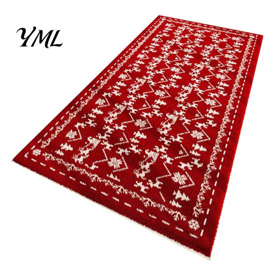 Holiday Area Rug for Living Room Christmas Bedroom Rug, Soft Imitation Cashmere Non-Slip Washable Festive Easy Care Floor Runner Entryway, Room,