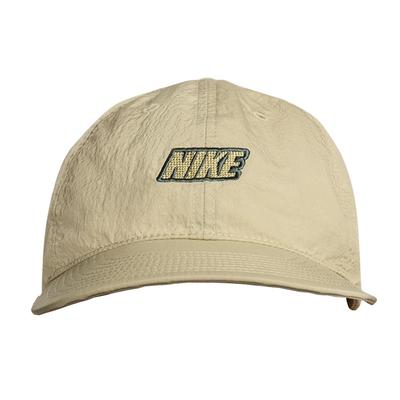 Nike Logo İşlemeli Naylon Beyzbol Şapkası Unisex Şapkalar Zeytin Yeşili Yeşil FQ3275-276
