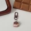 Chocolate Bear Biscuit Keychain: Food Toy Bread Pendant for Friends & Couples