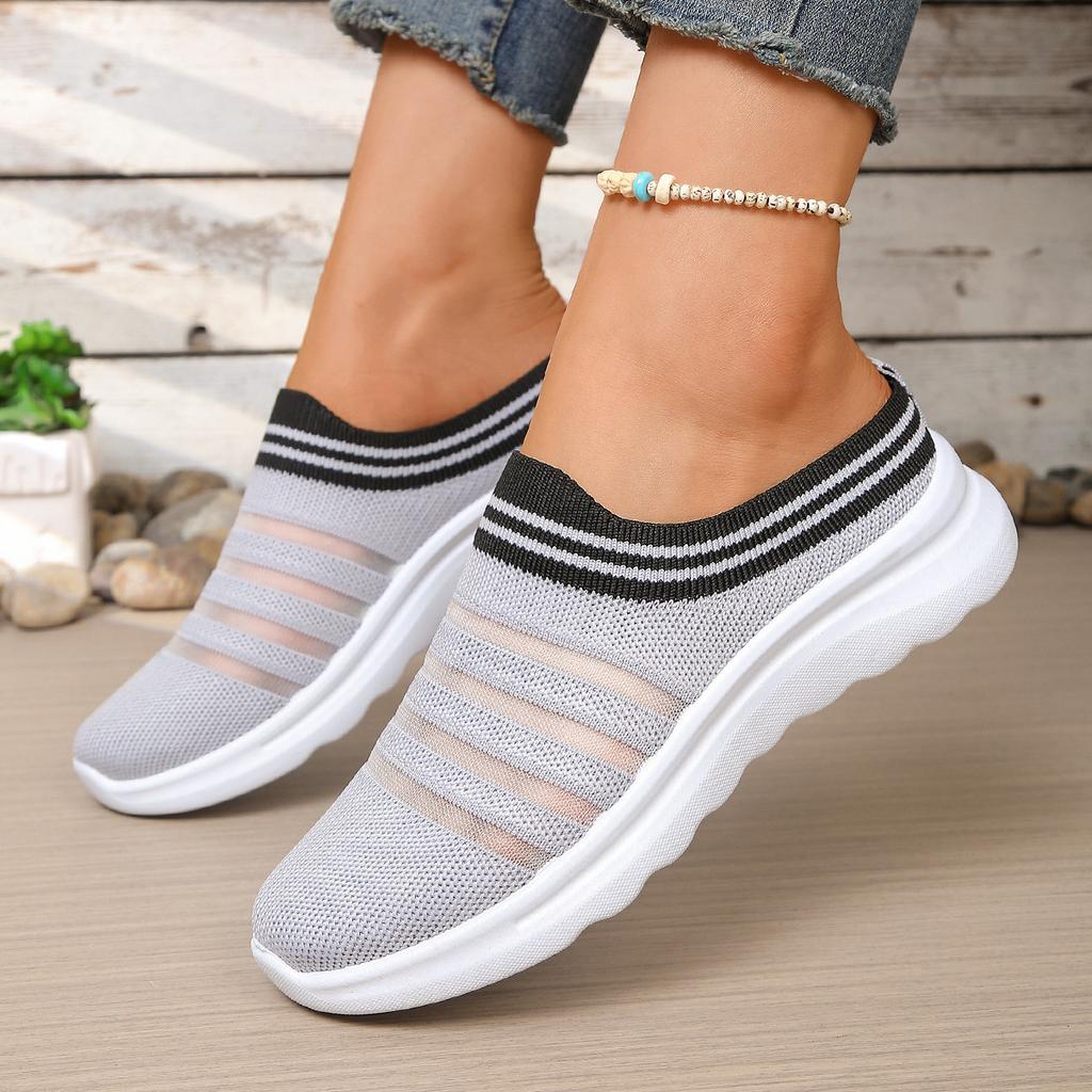 New Style Casual Breathable Women's Half-toe Slippers - Lightweight Home Shoes