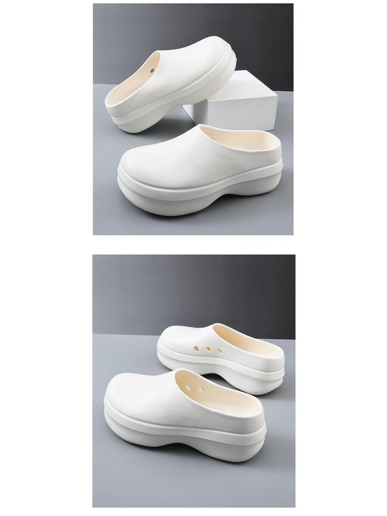 Men's Plus Size Beach Sandals 44-45: Thick-Soled, Height-Boost, Comfort Slip-Ons