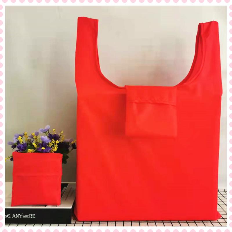 

Eco-Friendly Foldable Shopping Tote Bag - 210D Oxford Cloth, Vest-Style, Logo Printable 38 x 58 cm