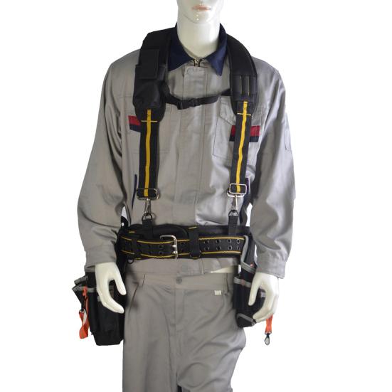 Work Tool Belt Suspenders for Construction Electrician Tool Belt with Adjustable Straps with Detachable Phone Pencil Holder Reduce Stress
