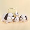 Cute Fat Rabbit Plush Pillow Toy Soft Stuffed Doll Pendant Lifelike Cartoon Bunny Plushie Keychain Gift For Kids