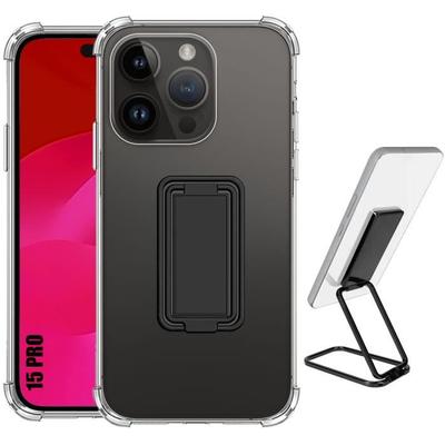 Case - BOOLING - for iPhone 15 Pro - Silicone - Shockproof - Foldable Stand