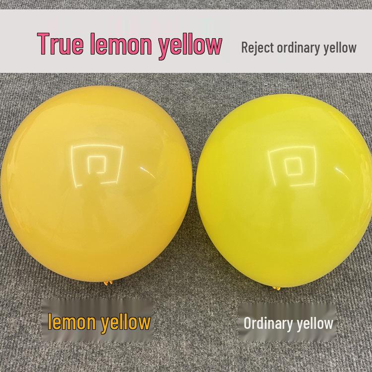 12" Verdickter Zitronengelber Smiley-Gesicht-Ballon für Geburtstagsfeier Dekoration