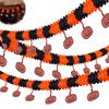 Spooky Entrance Decor 10FT Halloween Paper Chain Garland Decoration, Skull Spider Pumpkin Indoor Outdoor Hanging Bunting Banner for Party Door