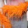 DIY 1-lagiges Natürliches Straußenfedern Boa 2 Meter Flauschiges Straußenfeder Schal für Hochzeit Party Kleid Nähen Dekoration Schal
