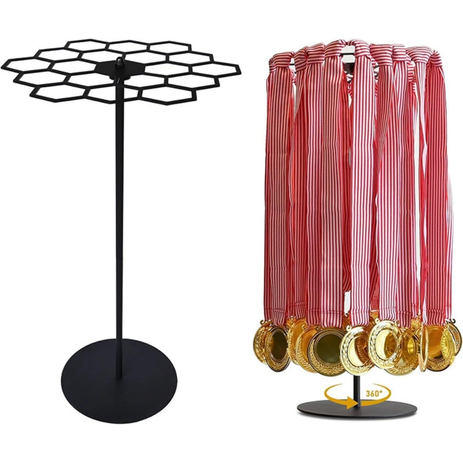 

Настольная подставка для медалей, держатель для медалей, стойка для медалей, полка для различных медалей, 7,1x20,7x9,8 дюйма one size чёрный