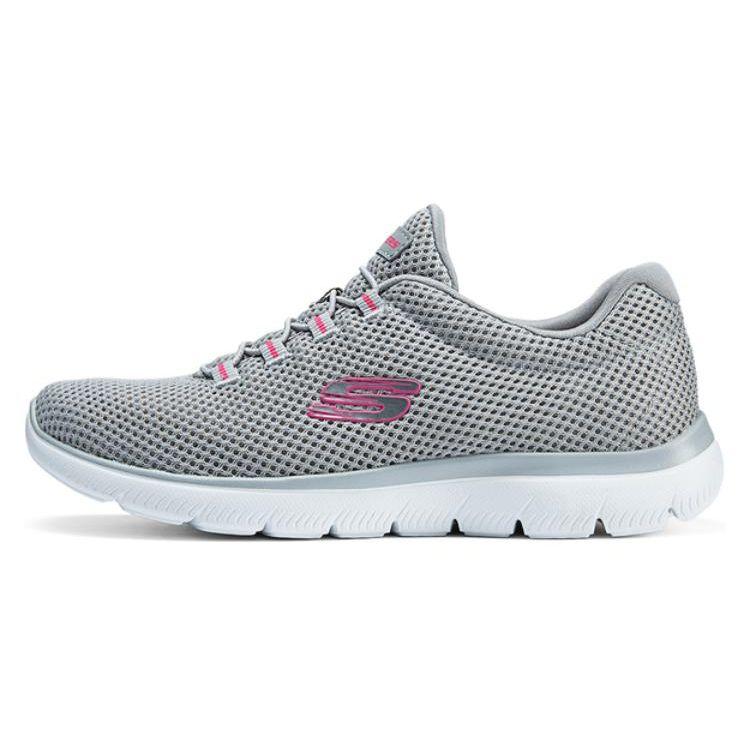 Skechers Simple Stoßdämpfend Langlebig Niedrig geschnitten Freizeit Laufschuhe Damen Sneaker Grau 12985-GYHP cm