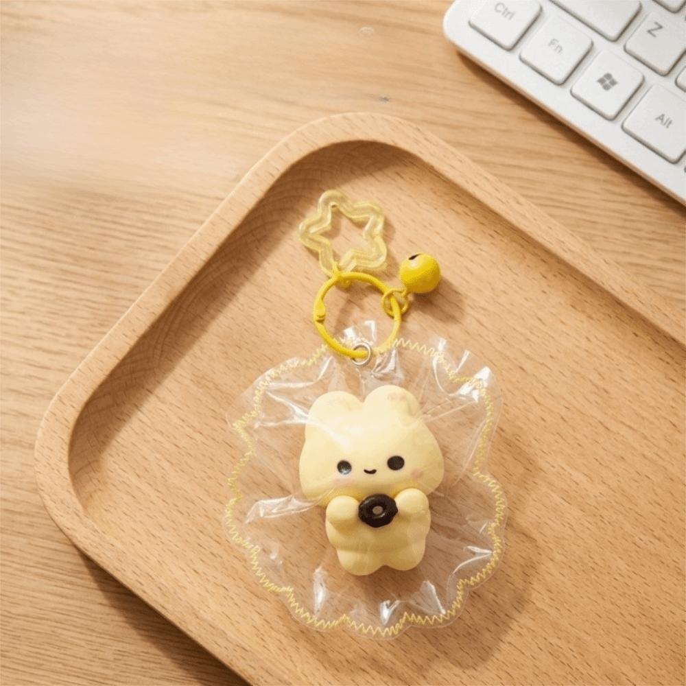 Slow Rising Squeeze Toy Keyring Food Grade Silicone Fidget Toy Kawaii Squishy Toy Keychain Adults