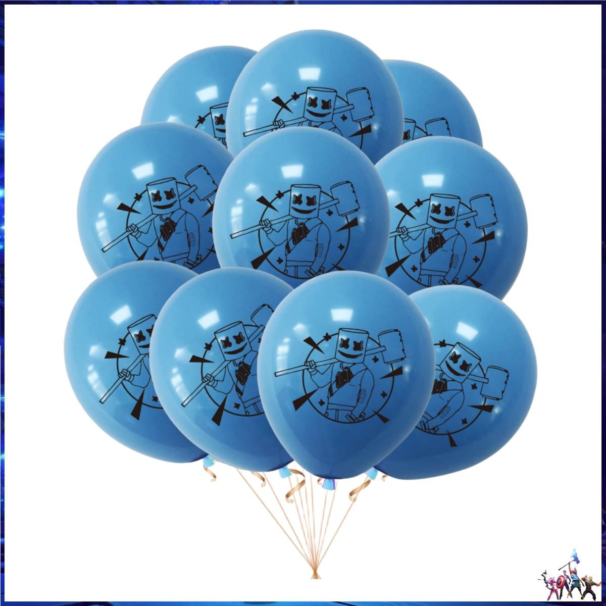Ballons en Latex Fortnition Décoration de Fête Joyeux Anniversaire Jeu de Tir Ballon Alpaga Globlo Baby Shower Garçon Fournitures de Fête DIY 12pcs(1pack)